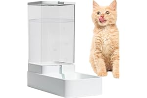 NAQQIOS Alimentatore Automatico Per Cani - Alimentatore Automatico Per Cani, Ciotola Per Animali Domestici Con Erogazione Automatica 'acqua | Gravità - Alimentatore A Gravità Per Animali Domestici Da