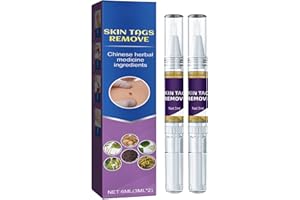 KOAHDE Bolígrafo de Líquido de Verrugas,Removedor de Verrugas,Quitar Marcas de Piel,Quita Verrugas Cuello Y Cara,Eliminación Rápida Y Segura de Etiquetas Y Lunares,Skin Tag Remover,2pc