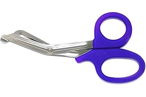 MJW Paramedico Veterinario Emt Trauma Shear Infermiera Scissor Utility Benda forbici Fire Rescue First Aid Forbici CE Forbici da cucina per la casa – blu 5,5”