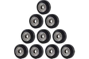 Aokin Imprimante 3D Roue POM Poulie Plastique Roulement Linéaire Pour imprimante 3D Creality Ender 3, Ender 3 Pro, Ender 3 V2, CR-10, CR-10S, 10 pièces