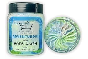 CUPID'S INFLUENCE BATH PRODUCTS Adventurous MEN Luxurious Whipped Soap 180gr / Body Wash / Shaving Cream / Shower Fluff (Various Scents) (Adventurous Men), Multicoloured