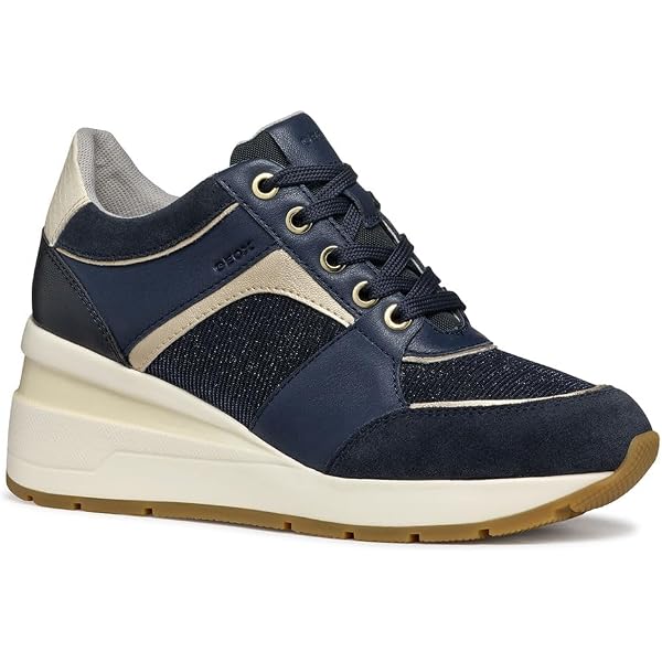 IGI&Co Sneakers Donna 8655800 – Lacci E Cerniera, Zeppa 3,2 Cm, Plantare Memory Foam, Pelle Laminata E Scamosciato