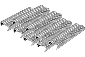 Vorel 600 grapas delanteras tipo E para alambres, vallas y vallas de malla metálica, para frontal 49840, abrazaderas y clips para vallas