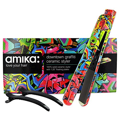 Amika Ceramic Styler Hair Straightener - Graffiti