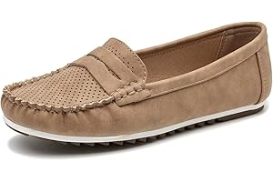 MecKiss Loafers for Women Comfy Flats Ladies Slip On Walking Shoe Driving Boat Moccasins Casual Nursing Shoes