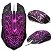 Produktbild UrChoiceLtd® 2017 AZZOR 6D 2400DPI Mäuse Phantom Blendung 6 Tasten Spiel Maus + 7 Farben Atmung LED Mouses für Apple Laptop-PC Desktop (lila)