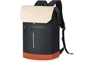 Lekeinchi Mochila Mujer,Mochila para Ordenador Portátil con Pocket para Laptop de 15.6 Pulgadas,Mochila Elegante y Diaria para Viajes,Universidad y Trabajo,Beige