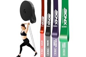 BIONIX PROFESSIONAL SUPPORT Bionix Resistance Bands - Pull Up Bands Set - Different Levels, Thick, Heavy, Stretch Bands for Exercise, Workout, Calisthenics, Powerlifting, CrossFit, Muscle Toning, Yoga - Men and Women