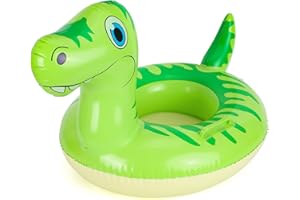 DMENWEI Baby Schwimmring, Dinosaurier Aufblasbare schwimmreifen Baby, Baby Schwimmhilfe mit Schwimmsitz, Pool Baby Schwimmen Ring für ab 6 Monate bis 36 Monate