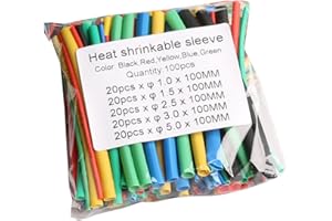HYCLAM Heat Shrink Tubing 2:1 Electrical Wire Assortment Kit For Wires Repairs Soldering Auto Wiring Waterproof Heat Shrink Tube Kit Tubing Wrap For Electrical Wire Insulation Cable Electrical
