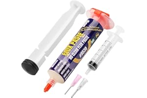 BEEYUIHF Lötpaste Flussmittel, 30ML Bleifrei Spritze Lötzinn Flussmittelpaste, No clean Kolophonium Löten Lötflussmittel für SMD BGA LED PCB Elektronik Löten (1.62oz/46g)