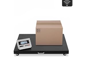 Steinberg Systems SBS-BW-3T/1KG Bodenwaage 3000kg / 1 kg Paketwaage 100 x 100 cm Plattformwaage Industriewaage Digitalwaage mit LCD-Anzeige wireless