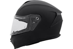 Zorax Falcon Matt Black M (57-58cm) Full Face Motorbike Helmet ECE 22.06 Approved