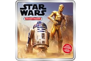 2026 FAMILY ORGANISER STAR WARS CLASSIC 5 COLUMN MONTH TO VIEW SQUARE WALL CALENDAR OFFICIAL PRODUCT