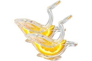 AABDTYYD Zitronenpresse Handpresse,2 Stück Transparente Limettenpresse,Lemon Squeezer Bird,Zitronenpresse,Saftpresse Limette Zitrusfrucht Handpresse Entsafter Zitruspresse.