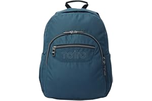 TOTTO - Mochila Escolar Adaptable a Carro, Modelo Acuareles, Capacidad 20 L, Bolsillo Pc 14", Bolsillos Botella, Espaldar Ergonómico con Flujo de Aire, Cómodas Correas en S