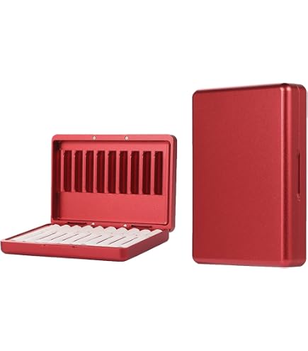 Mekeran Aufbewahrungsbox aus Aluminiumlegierung für iQOS Heets / Zigaretten, schützende Hartschale für den Alltag und auf Reisen (Blau) Fashion