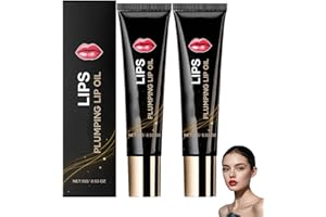 VOKKRV 2 Stück Elycura Lip Booster Serum, Elycura Lip Oil Plumper, Lippenpflege Öl mit Sofortiger Aufpolsterung, Anhebung, Hydratisierung & Faltenglättung, Lippenpflege zum Schutz vor Trockenen Lippen