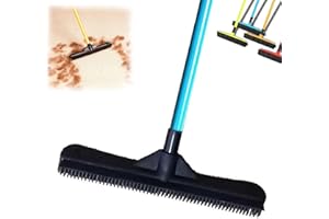 BADIMOO Indigo Haustierhaarentferner-Besen, Indigo Haustier-Gummibesen, Tierhaarentferner, multifunktionaler magischer Besen für Haustiere, robuster Tierhaarentferner, Haarentferner für mehrere Oberflächen,