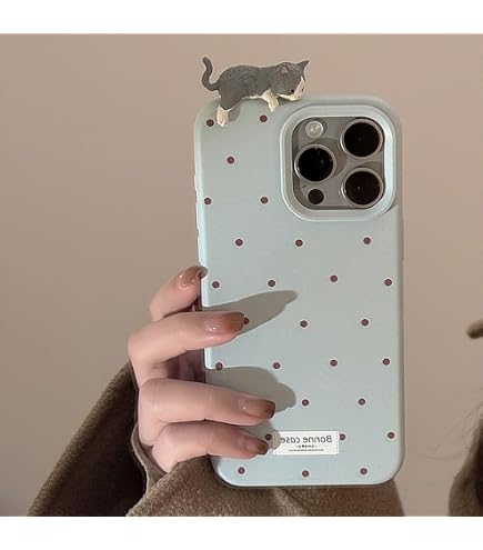 Creativo Cartone Animato Custodia Morbida in Silicone Compatibile con iPhone 12 mini Cover, [Pattern Gatto] Anti Fall Protettivo Case,Bianco