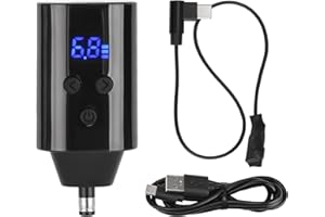 ATOMUS Tatuaż bezprzewodowy zasilacz DC złącze z przełącznikiem kontroler tatuaż zasilacz akumulator USB cyfrowy wyświetlacz 1500 mAh maszynka do tatuażu długopis