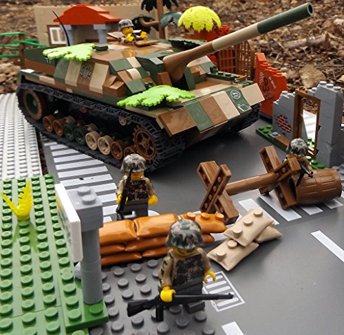 Modbrix 2483 – ☠ Bausteine Panzer Jagdpanzer IV Totenkopf Division inkl. Custom Elite Wehrmacht Soldaten aus Lego Teilen ☠ - 5