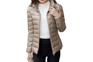 YAOTT Femme Veste Doudoune Ultra Légère Manteau Court Compressible Blouson Hiver