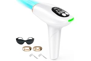 GAIN 3 en 1 Depiladora Laser, Depiladora de Luz Pulsada IPL 9 Niveles de Energía y 2 Modos 999,999 Flashes, Laser Depilacion para Mujer Hombre Facial, Axilas, Brazos, Espalda, Línea de Bikini