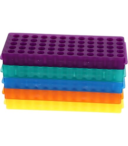 Multifunktionales Zentrifugenröhren-Gestell – Trapezförmig, 92 Löcher, Für 0,2 Ml Bis 50 Ml – Blau, Autoklavierbar