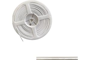 Clearhill 24AWG elektrisk tråd, 15 m/49,2 fot, vit 2-stifts kabel, förlängningstråd, för DC-kabel 12 V/24 V för LED-remsor me