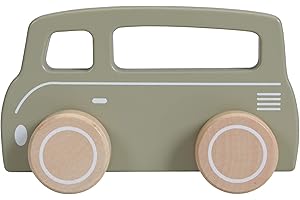 Tiamo Little Dutch 7002 - Coche de Madera, diseño de autobús, Color Verde
