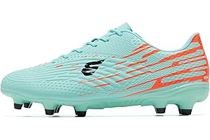 EPIMENO Football Shoes for Boys Girls Kids Firm Ground Unisex Soccer Cleats Baseball Shoes(Little Kid/Big Kid)