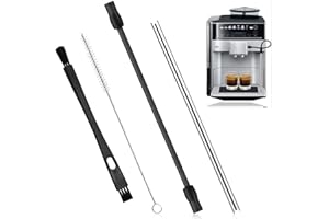 AMAZLEER Milchschlauch Kompatibel mit Siemens EQ6, 1 Milchschläuche, Edelstahles Milchrohr und Reinigungsbürste Set Ersatzteil für Siemens un für Bosch Kaffeevollautomat EQ6 plus s700 (Milchschlauch Set_4)