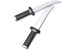 Hoappa 12.5" Halloween Foam Weapon Pretend Cosplay Novelty Dressing Up, Foam Training Dagger for Martial Arts Practice, 2 Pack
