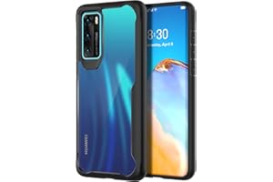 ORETECH Funda Huawei P40, Carcasa Huawei P40 con [Tecnología de cojín de Aire] Gel Suave Silicona TPU y Funda Huawei P40 Transparente Protectora del Cuerpo Completo Funda para Huawei P40-Nergo