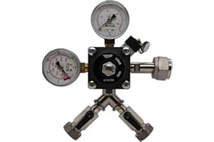 ich-zapfe Réducteur de Pression 2 Lignes CO2 pour bière tireuse a Biere 3bar