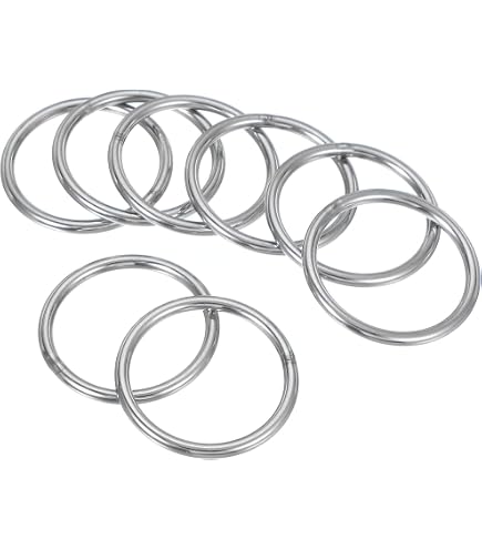 PATIKIL Metal O Rings - Zinc Alloy Seamless Welded Round Rings For Crafts, Belts, Keychains - View #5