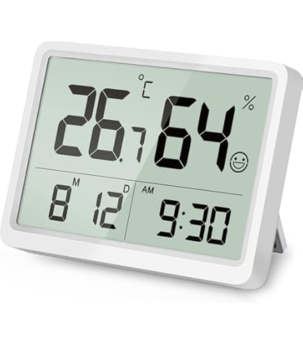 Termometro Digitale Technoline WS9465 - Igrometro XXL Con Display Jumbo, Per Interni, Nero - Foto 2