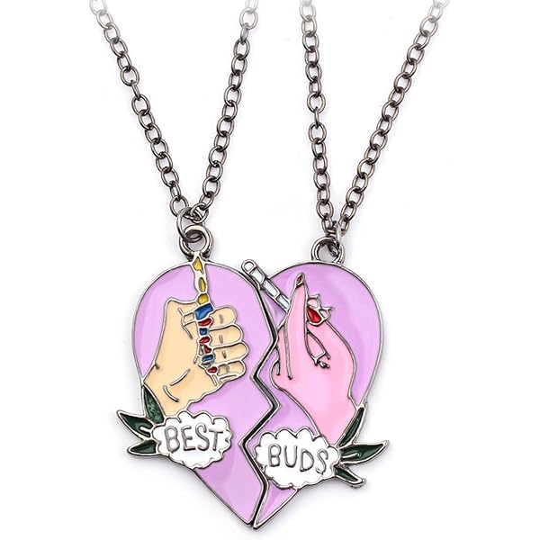Set Di 4 Collane Best Friends Forever In Acciaio Inox - Ciondoli Puzzle Per Migliori Amiche, Regalo Amicizia