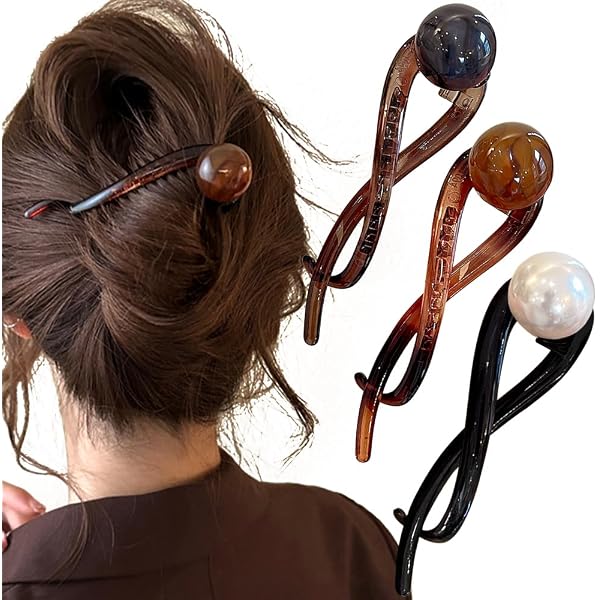 6 Stück Französische U-Haarnadeln Aus Acetat – Bunte Vintage-Spangen Für Brötchen & Hochsteckfrisuren