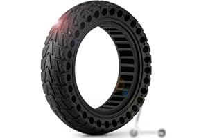 Monuary 1PCS Ruota 60/70-6.5 Monopattino Elettrico, Copertone Monopattino 10x2.50-6.5 Compatibile con Ninebot G30/G30D/G30LP/G30D/Max G30/G30 2, 10x2.5 Gomma Piena Pneumatici per Hiboy S2 Pro/S2 Max