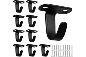 anyuan boy 10 Pièces Crochets de Plafond Montés Plafond Muraux en Acier Inoxydable Crochets avec 20 Vis, Crochet Mural a Visser pour Salle de Bain Cuisine Chambre Salon