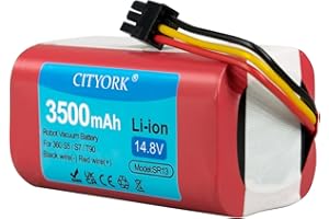 CITYORK Batteria di ricambio 14,8 V 3500 mAh per 360 S5 S7 S7 Pro T90, batteria ricaricabile agli ioni di litio (aspetto può variare)