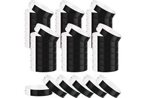 Bouiexye 400 Pack Paper Wristbands for Events Water Resistant Paper Wristbands for Events Music Festival Concert Contest（Black）