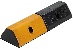 EBER SIGN Tope para Estacionamiento 49x15x9cm – Protector de Suelo para Garaje – Calzos para Coche - Tope de Parking 490mm - Tope de Ruedas Antideslizante para Estacionamiento Seguro (1)