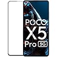 JGD PRODUCTS for Poco X5 Pro 5G (2023) Tempered glass Screen Protector with Full Edge Protection and Easy Installation Kit