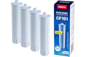 4x COFFIX Filtr wody do ekspresów do kawy JURA - Kompatybilny z m.in. E8, S8, J6, A1, A7, D6, ENA8, ENA4, Z6, Z10 - Wkład filtrujący chroniący przed kamieniem