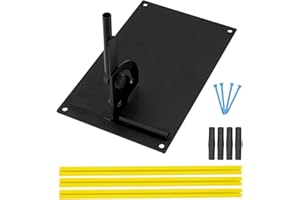 GENERIC Golf Practice Swing Trainer Plate Golf Swing Traine Golf Trainer for Hitting Training Aid Rods Rod Cover Tool Swing Trainer Aids Golf Alignment Stick Holder Set for Men and Women Golfers