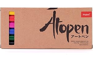 DINGBATS* NOTEBOOKS Dingbats - Ātopen Set De Bolígrafos De Punta Fina - Lapiceros De Punta Fina Dual - Plumas De Pincel Para Caligrafía Y Dibujos De Arte