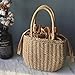 Produktbild Lacyie handgewebte Beach Bag, Rattan Handtasche Frauen Einkaufstasche Korb für Sommer Reise Typ A
